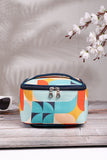 Peppy Abstract Printed Polycotton Small Travel Accessory Bag