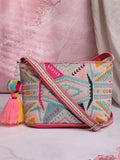 Boho Ethnic Jacquard Cotton Sling Bag