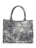 Jungle Toile Cotton Jacquard Handheld Bag