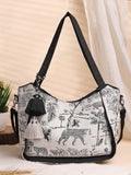 Jungle Toile Cotton Jacquard Tote Bag