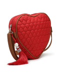 Amour Polyester & Vegan Leather Chevron Quilted Sling Bag