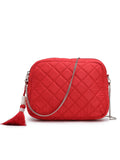 Amour Polyester Diamond Quilted Sling Bag