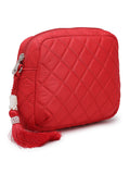 Amour Polyester Diamond Quilted Sling Bag