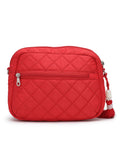 Amour Polyester Diamond Quilted Sling Bag