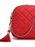 Amour Polyester Diamond Quilted Sling Bag