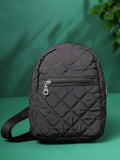 Uno Polyester Diamond Quilted Sling Bag