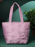 Uno Polyester Floral Quilted Handheld Bag