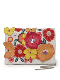 Lush Floral Patch Work Embellished Cotton Canvas Sling Bag