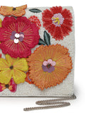 Lush Floral Patch Work Embellished Cotton Canvas Sling Bag