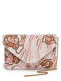 Lush Abstract Embellished Cotton Canvas Sling Bag