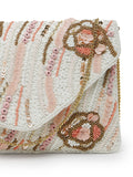 Lush Abstract Embellished Cotton Canvas Sling Bag