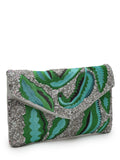 Lush Botanical Embroidered Cotton Canvas Sling Bag