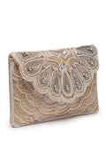 Tribal Scale & Paisely Embellished Satin Sling Bag