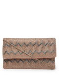 Kooky Chevron Embellished Cotton Canvas Sling Bag