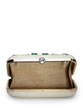 Adorn Quirky Embellished Corduroy Clutch