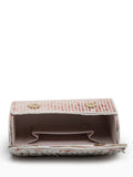 Coffer Floral Embellished Faux Silk Clutch