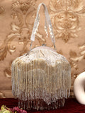 Hue Embellished Faux Silk Purse Clutch