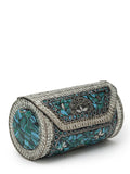 Mosaic Mosaic Embellished Metal Clutch