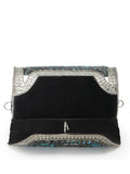 Mosaic Mosaic Embellished Metal Clutch