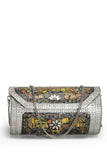 Mosaic Mosaic Embellished Metal Clutch