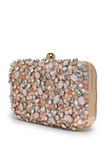 Adorn Embellished Satin Clutch