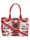 Ikkat Jacquard And Cotton Handbag