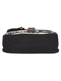 Swanky Cotton Jacquard And Leatherette Sling Bag