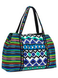 Embroidered Jacquard Handbag