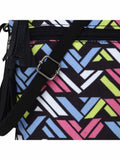 Canvas Chevron Printed Sling Bag