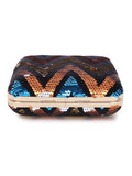 Vista Embellished Embellished Faux Silk Clutch