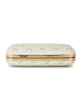 Hue Damask Embroidered Faux Silk Clutch