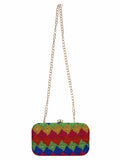 Loom Cotton Textured Clutch