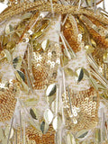 Dangle Sequines Embellished Faux Slik Potli