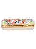 Adorn Embroidered Faux Silk Clutch