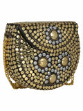 Jewel Mosaic Metal Clutch