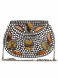 Jewel Mosaic Metal Clutch