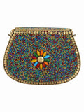 Jewel Mosaic Metal Clutch