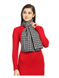 Checkered & Striped Viscose Rayon Scarf