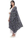Spatial Checkered Acrowool Stole