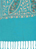 Paisley Embroidered Acrylic Wool Shawl